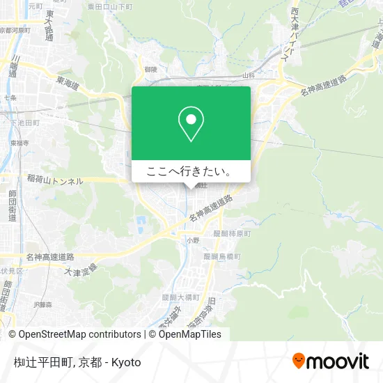 椥辻平田町地図