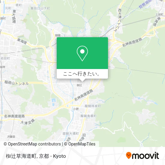 椥辻草海道町地図