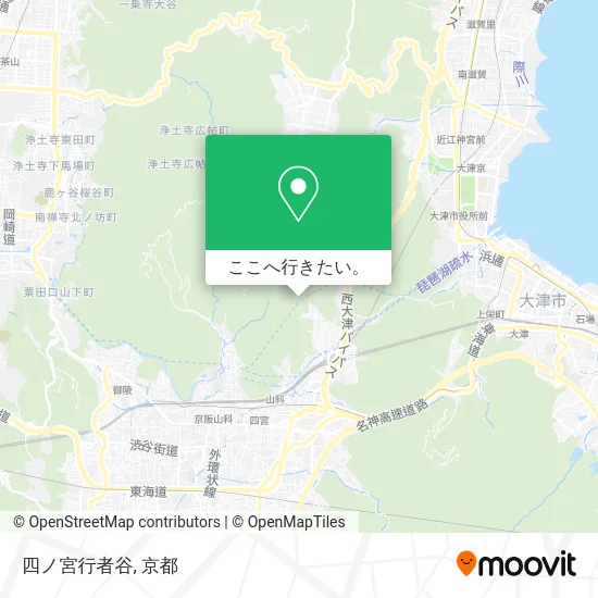 四ノ宮行者谷地図