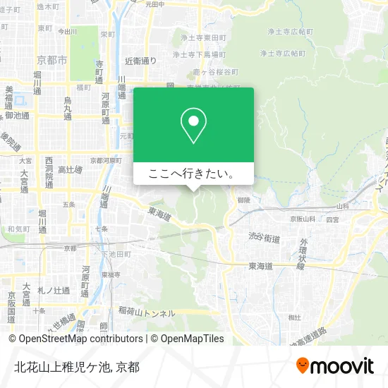 北花山上稚児ケ池地図