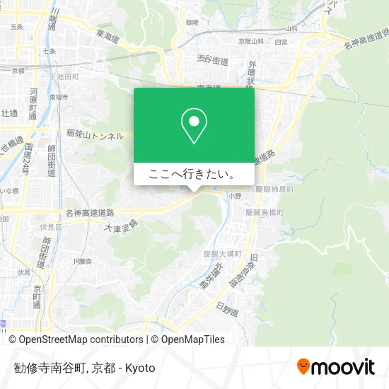 勧修寺南谷町地図