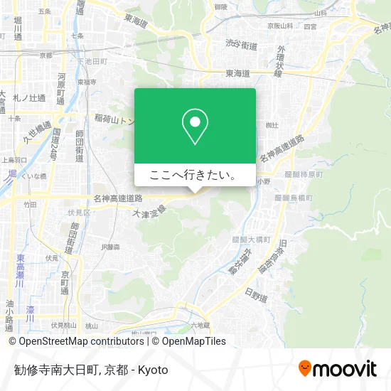 勧修寺南大日町地図