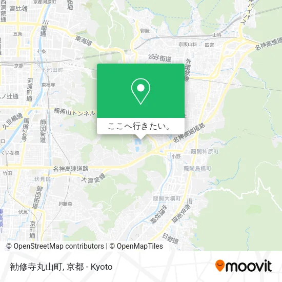 勧修寺丸山町地図