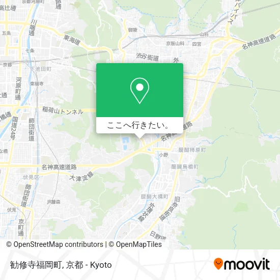 勧修寺福岡町地図
