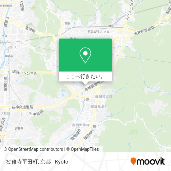 勧修寺平田町地図