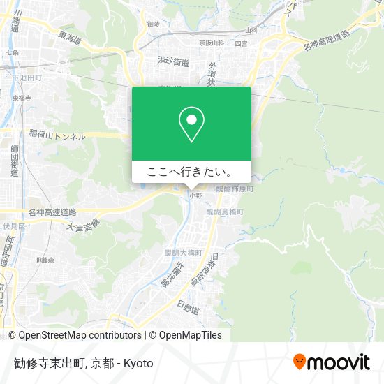勧修寺東出町地図