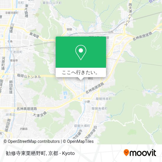 勧修寺東栗栖野町地図