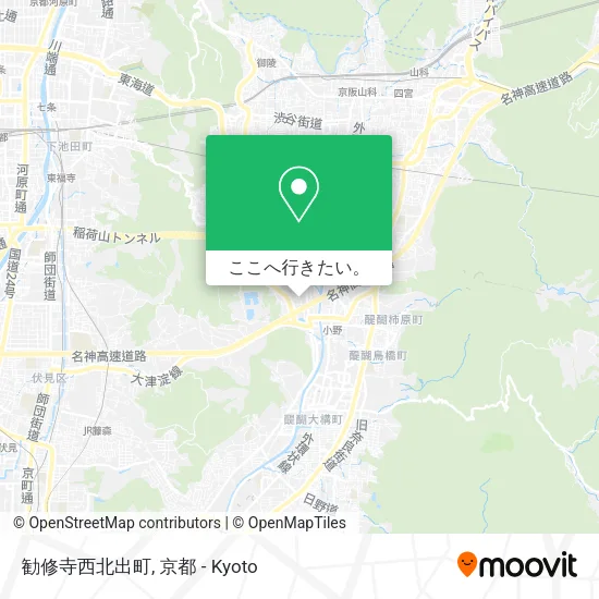 勧修寺西北出町地図