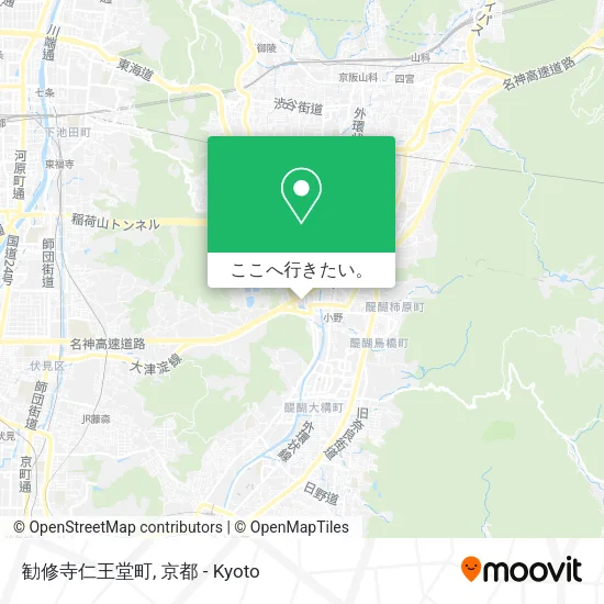 勧修寺仁王堂町地図