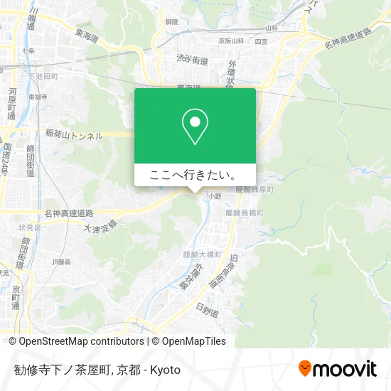 勧修寺下ノ茶屋町地図