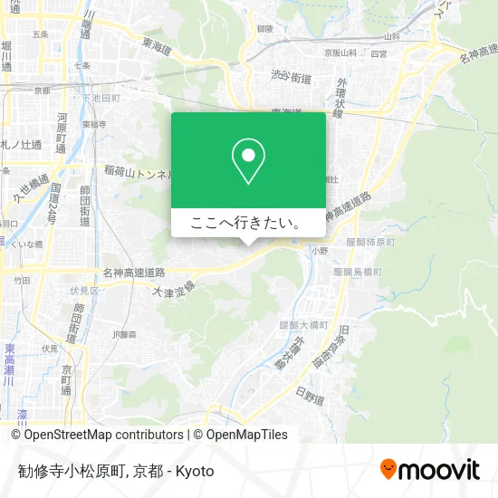 勧修寺小松原町地図