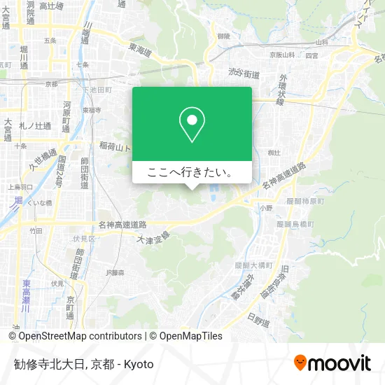 勧修寺北大日地図