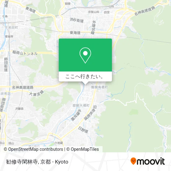 勧修寺閑林寺地図