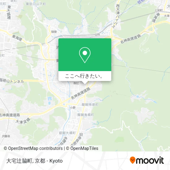 大宅辻脇町地図