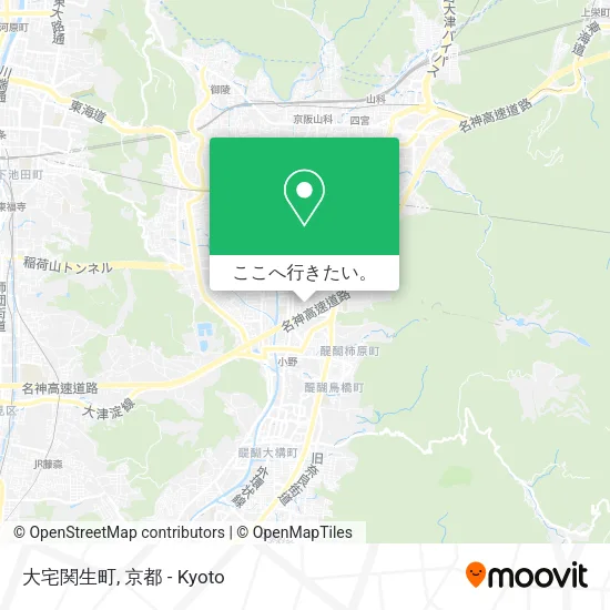 大宅関生町地図