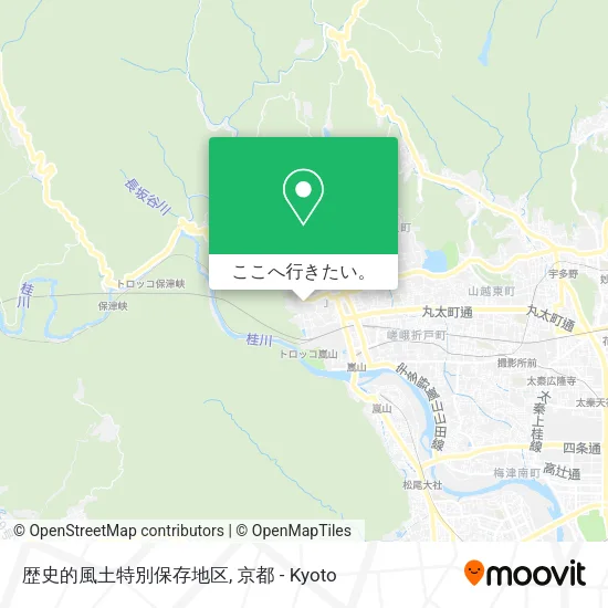 歴史的風土特別保存地区地図