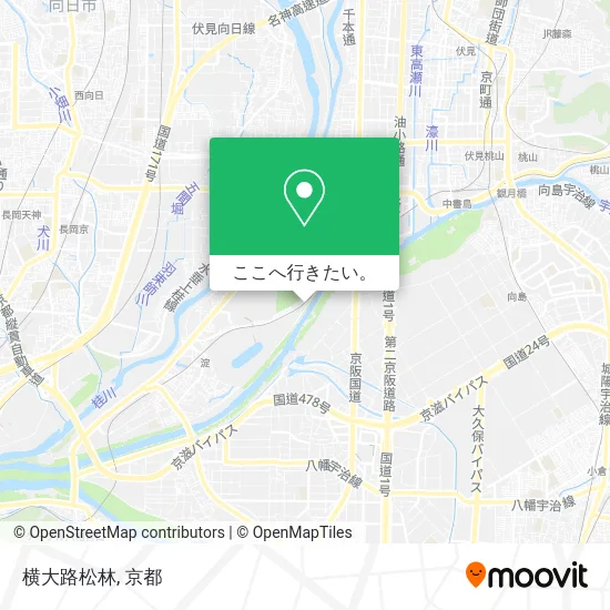 横大路松林地図