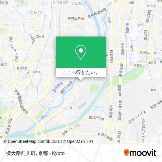横大路前川町地図