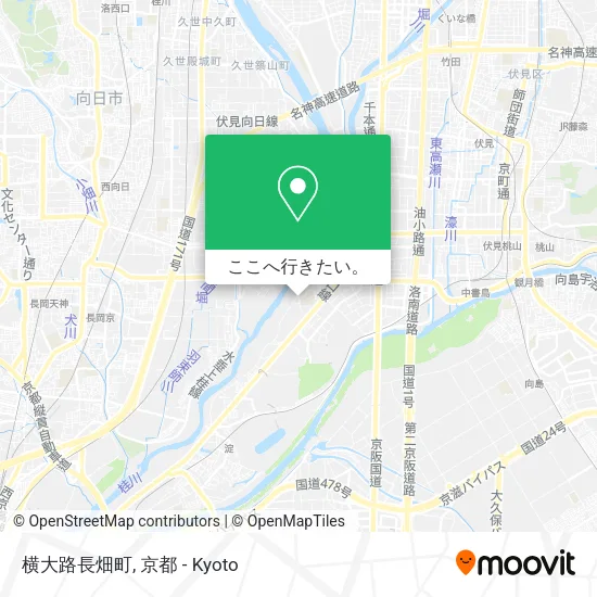 横大路長畑町地図
