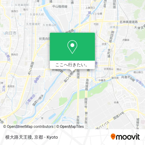 横大路天王後地図