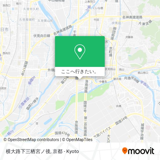 横大路下三栖宮ノ後地図