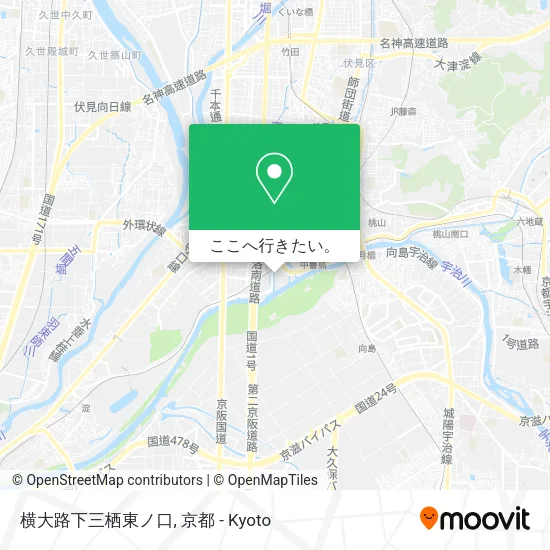横大路下三栖東ノ口地図