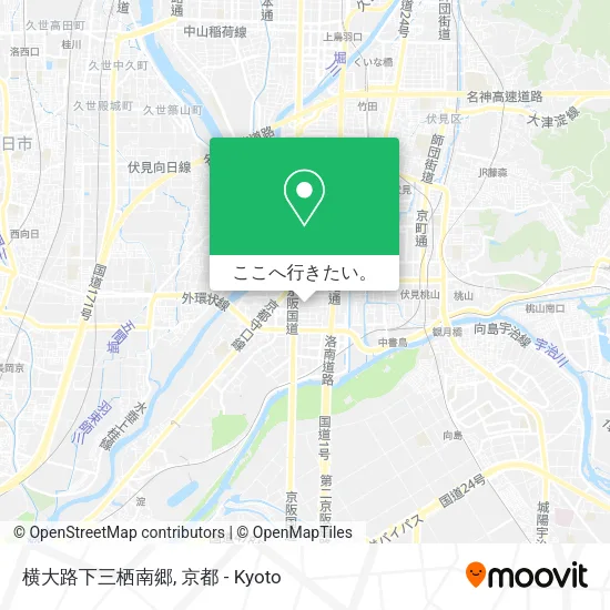 横大路下三栖南郷地図