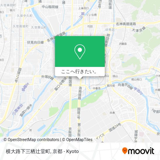 横大路下三栖辻堂町地図