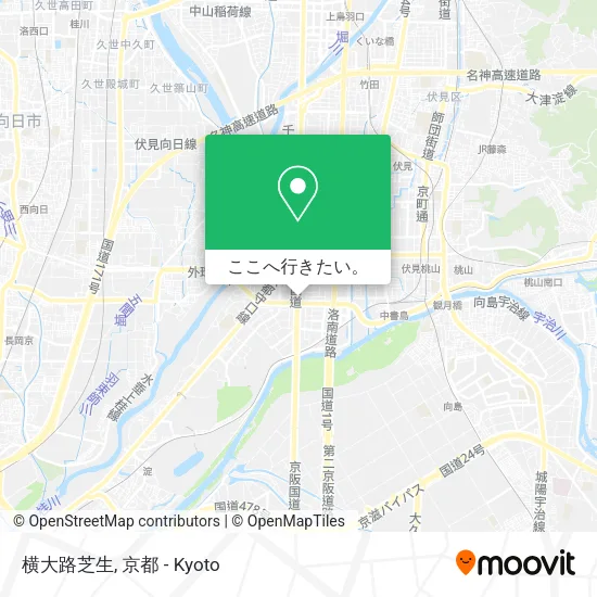 横大路芝生地図