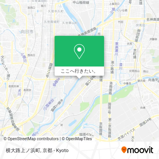 横大路上ノ浜町地図
