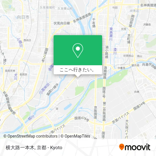 横大路一本木地図