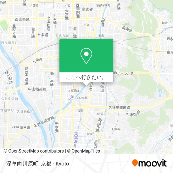 深草向川原町地図