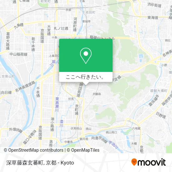 深草藤森玄蕃町地図