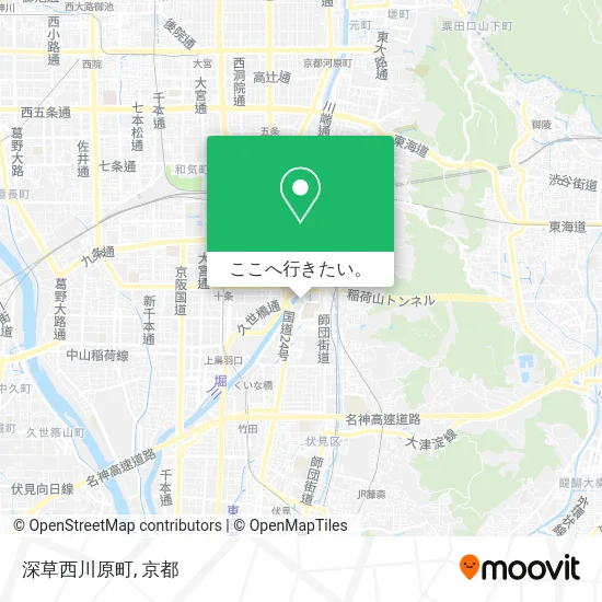 深草西川原町地図