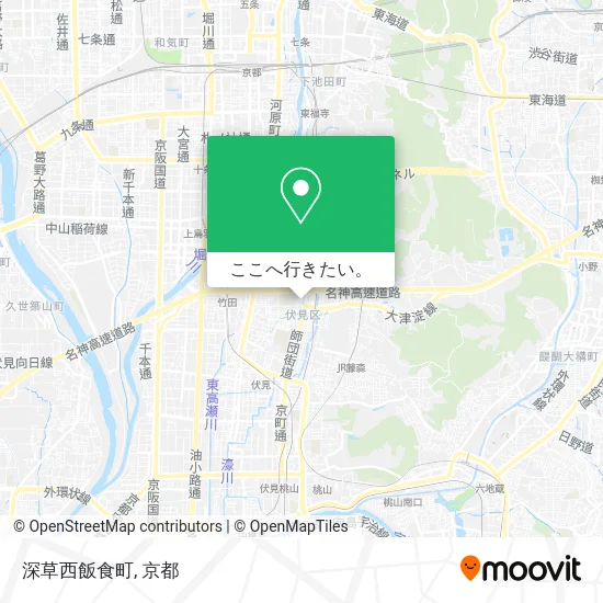 深草西飯食町地図