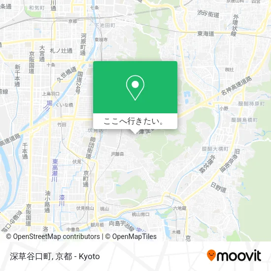 深草谷口町地図