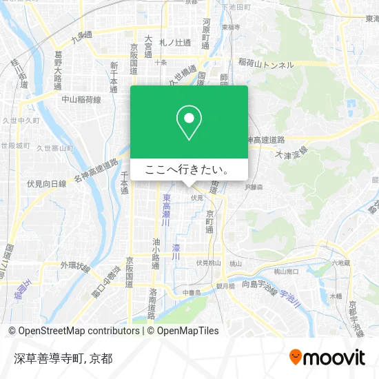 深草善導寺町地図