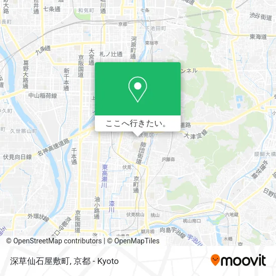 深草仙石屋敷町地図