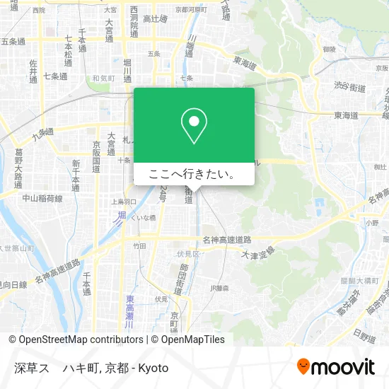 深草スゝハキ町地図