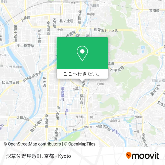 深草佐野屋敷町地図