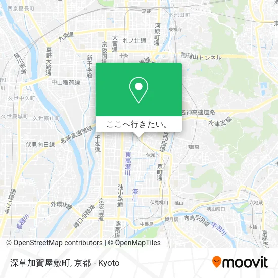 深草加賀屋敷町地図