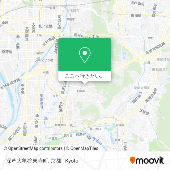 深草大亀谷東寺町地図