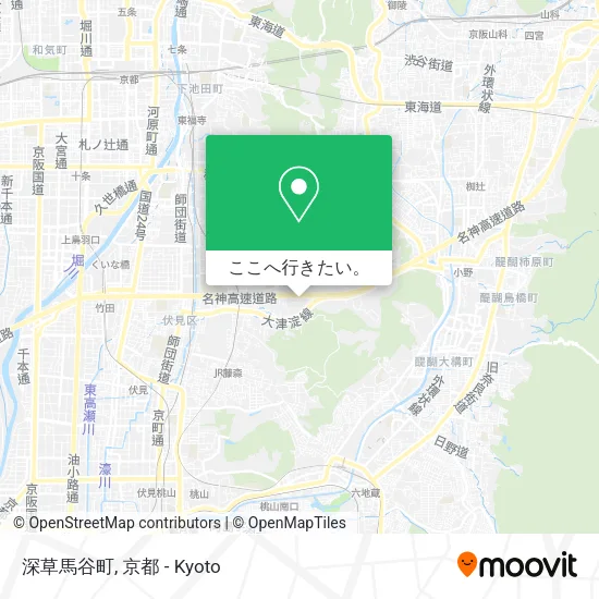 深草馬谷町地図