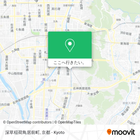 深草稲荷鳥居前町地図