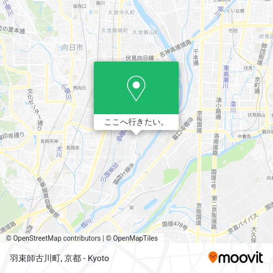羽束師古川町地図