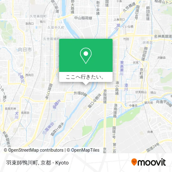 羽束師鴨川町地図