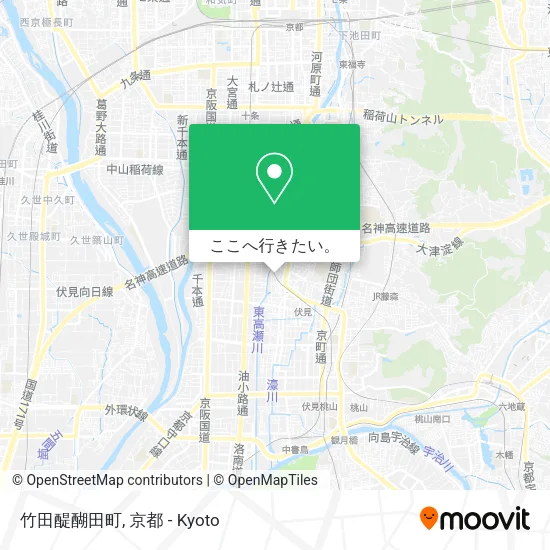 竹田醍醐田町地図
