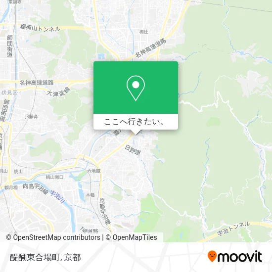 醍醐東合場町地図