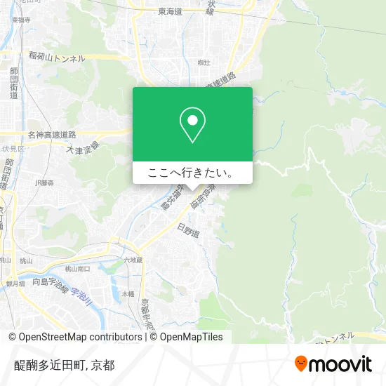 醍醐多近田町地図