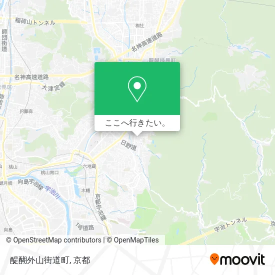 醍醐外山街道町地図